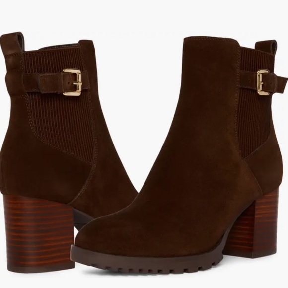 Brand New BLONDO Beautiful Classy  Waterproof Suede Tamera Brown Bootie Size 8 - Picture 1 of 8